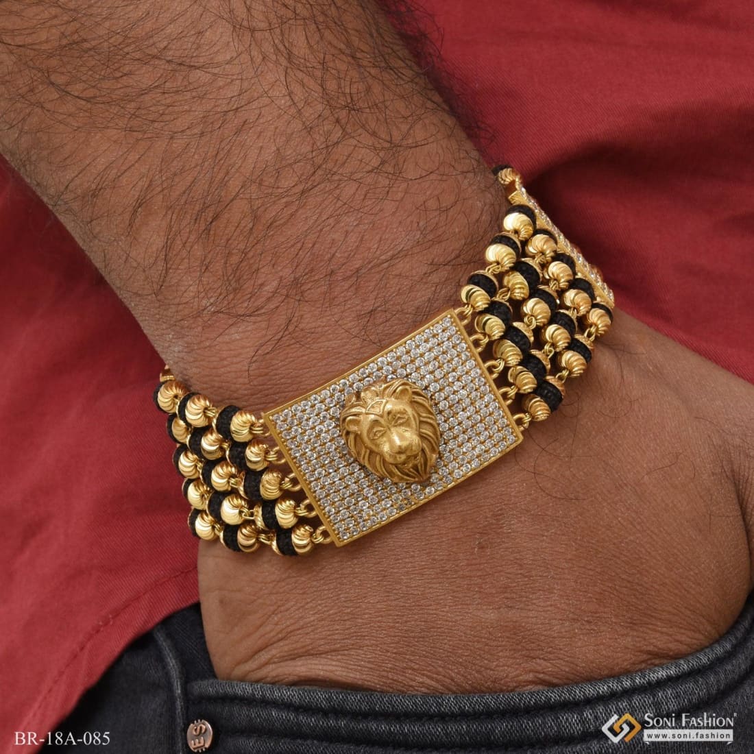 22cm *15mm Gold color Lion head Bracelet Men's Genuine Black Leather Bracelets  Gold 316L Stain… | Genuine leather bracelet, Bracelets for men, Mens  bracelet silver